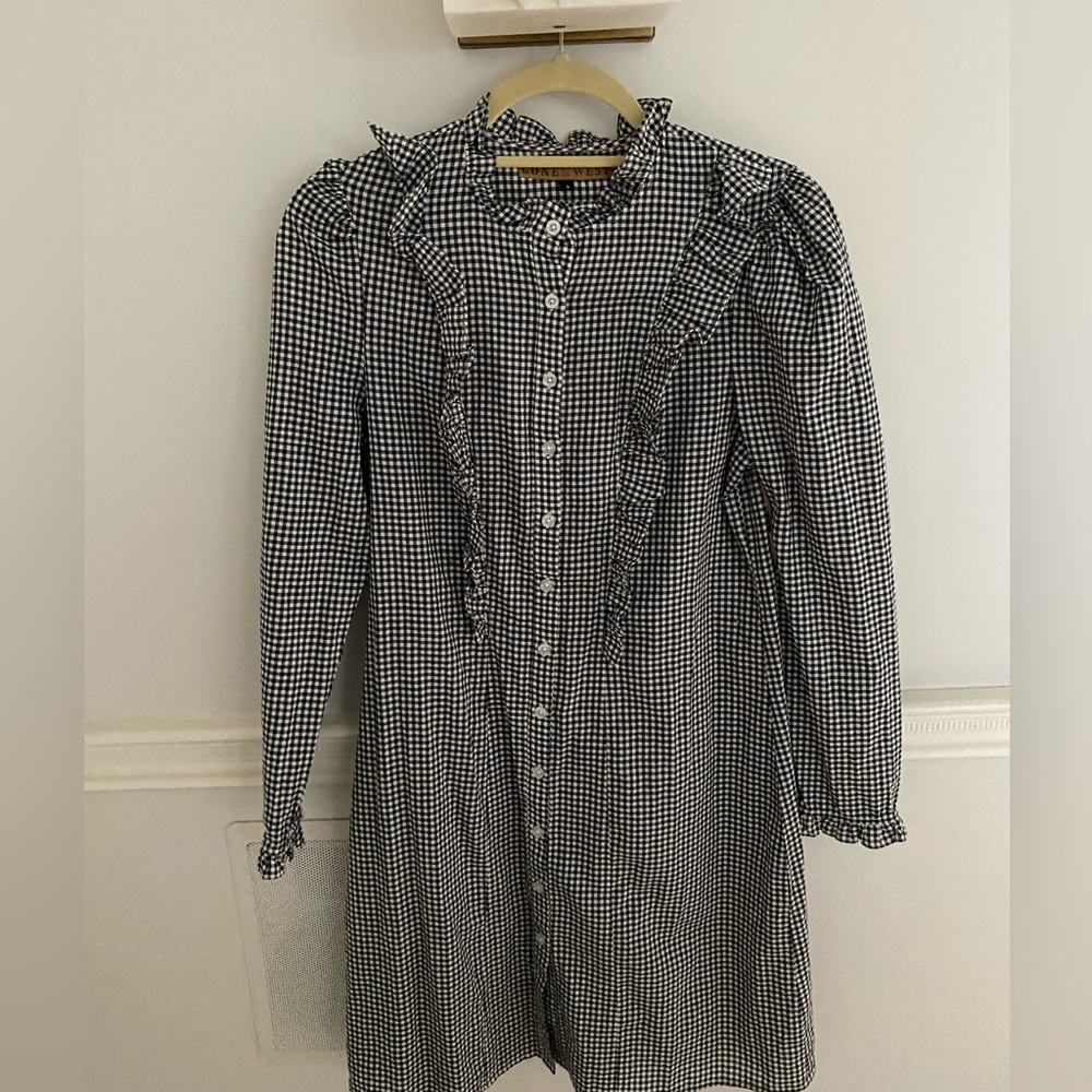 Black Gingham Dress